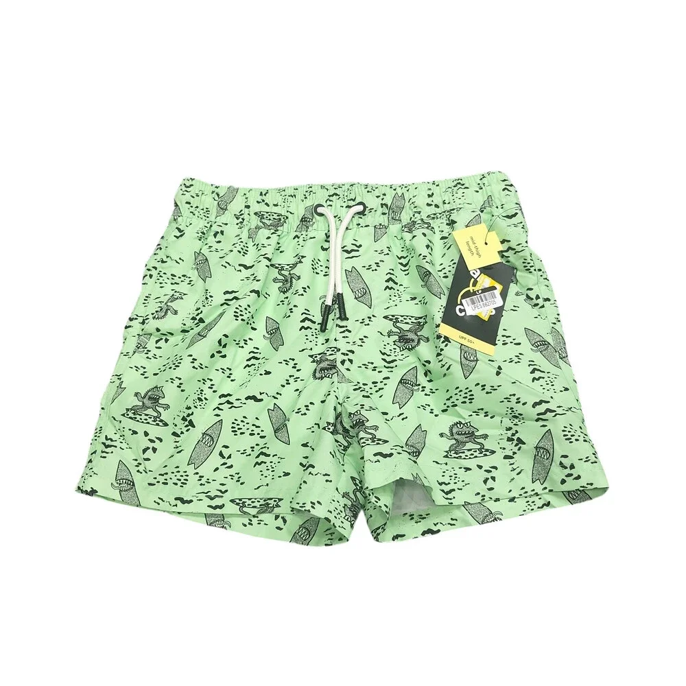 Art Class Kids Boys Swim Trunks Shorts Size Large 10/12 Green Printed
